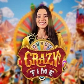 Crazy Time slot logo by Evolution at A1 CasinoCrazy Time